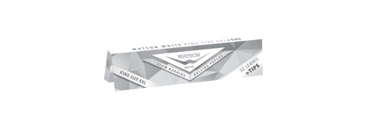 Watson King Size XXL + Tips - Closing Flap White