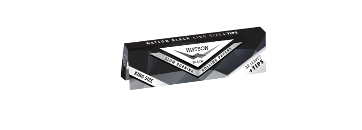 Watson King Size + Tips - Closing Flap Black