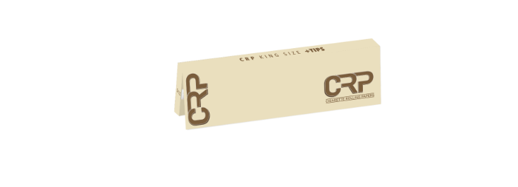 CRP King Size + Tips - Closing Flap Beige