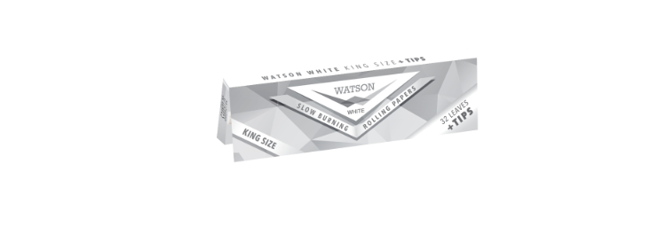 Watson King Size + Tips - Closing Flap White