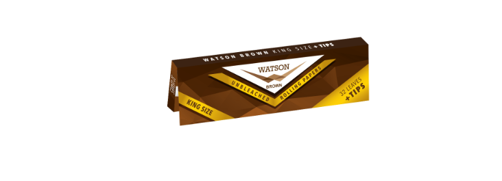Watson King Size + Tips - Closing Flap Brown