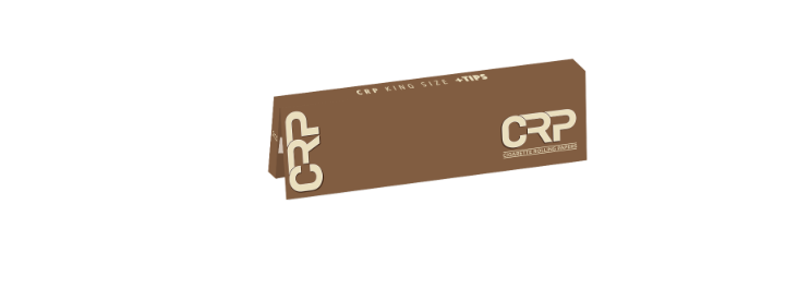 CRP King Size + Tips - Closing Flap Brown