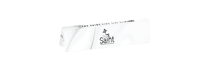 The Saint King Size Slim + Tips - Closing Flap White